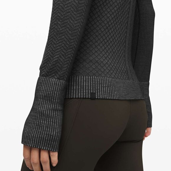 Lululemon Women's Rest Less Hoodie *Patchwork - Black/Grey - Picture 3 of 9
